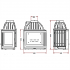 Чугунная каминная топка Invicta Corner Fireplace 700 With Right glass